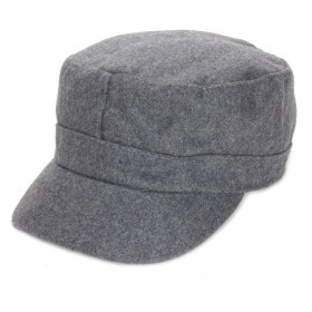 casquette cubaine en laine grise