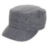 casquette cubaine en laine grise