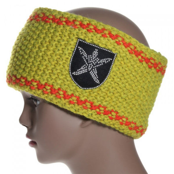 bandeau de ski en laine coloris anis