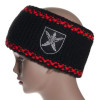 bandeau de ski noir et bord rouge
