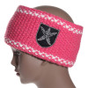 bandeau laine rose