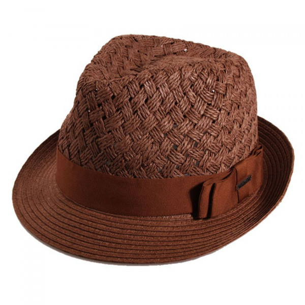 paille trilby marron