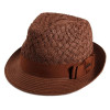 paille trilby marron