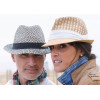 chapeau paille rigide