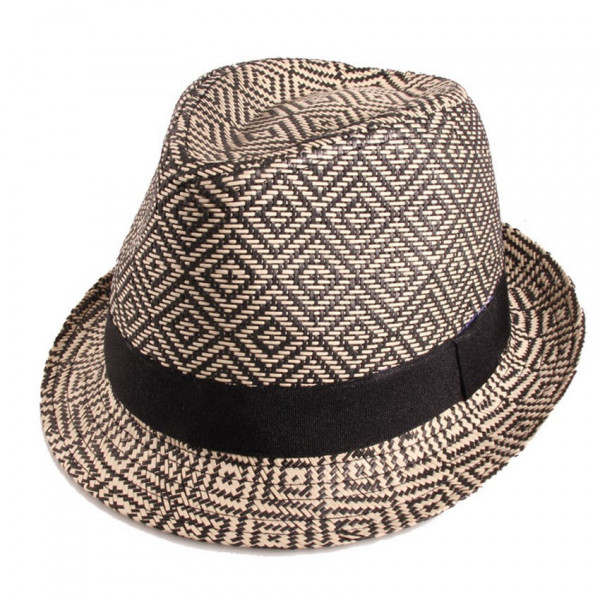 trilby paille rigide