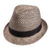 trilby paille rigide