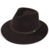 chapeau feutre coloris marron