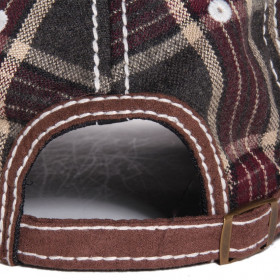 casquette baseball marron Herman réglable