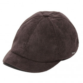 casquette velours coton marron