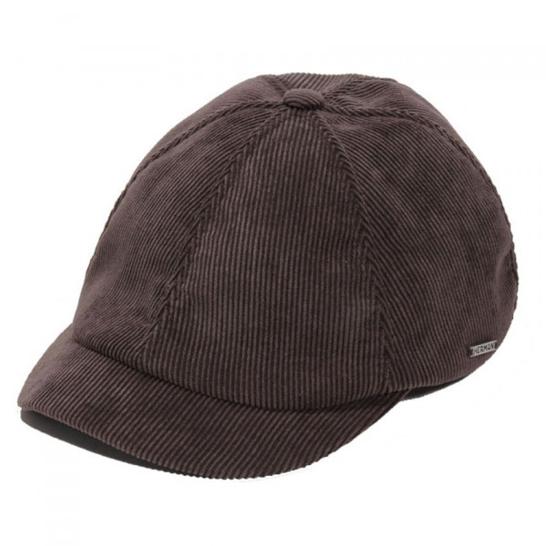 casquette velours coton marron