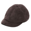 casquette velours coton marron