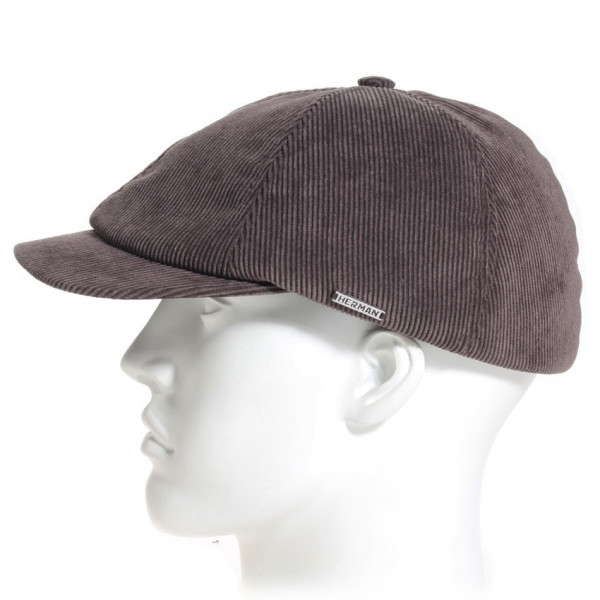 casquette velours coton marron