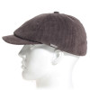 casquette velours coton marron