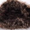 chapka tissu coloré et fausse fourrure doublée polyester