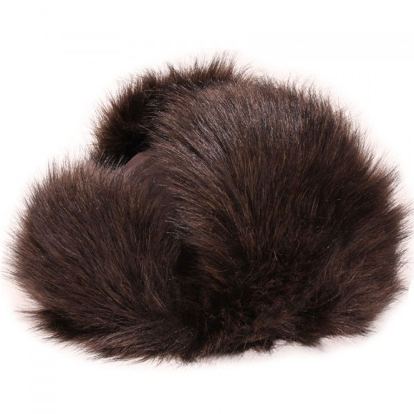 chapka tissu coloré et fausse fourrure en toque