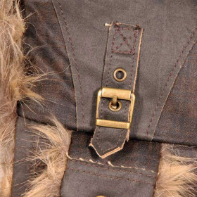 chapka vintage marron pour homme et fausse fourrure