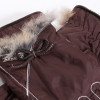 gant marron et fourrure de lapin