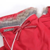gant rouge et fourrure de lapin