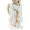 écharpe tricot blanche