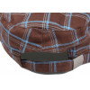 Casquette enfant carreaux marron