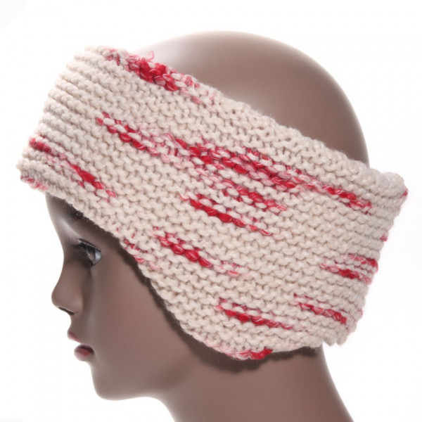 bandeau de ski laine mérinos beige
