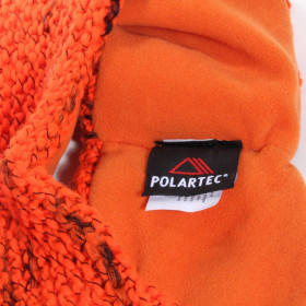bandeau de ski orange doublé polaire Polartec
