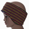 bandeau de ski noir multicolore