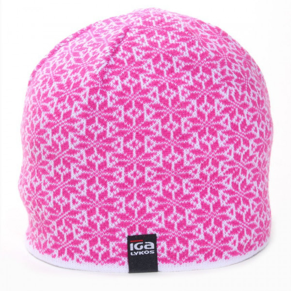bonnet rose doublé polaire