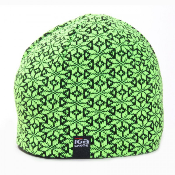 bonnet vert anis doublé polaire