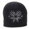 bonnet noir en Polartec