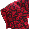 écharpe rouge imprimée