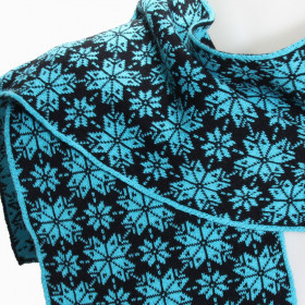 écharpe bleue turquoise