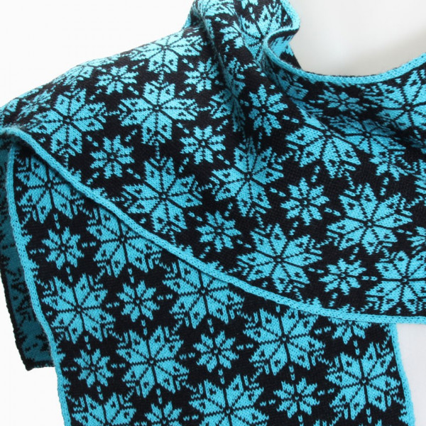 écharpe bleue turquoise