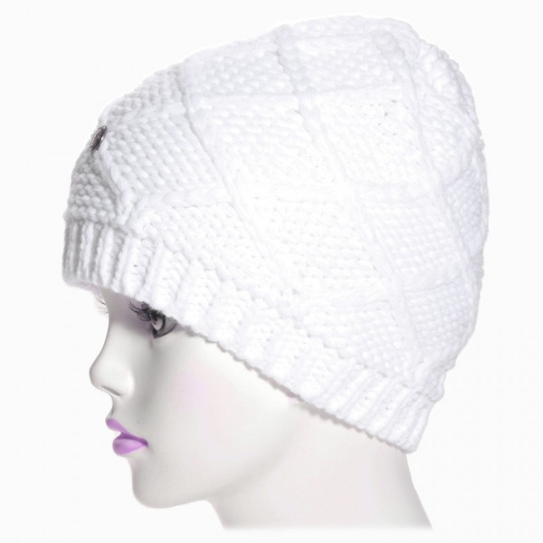 bonnet court coloris blanc