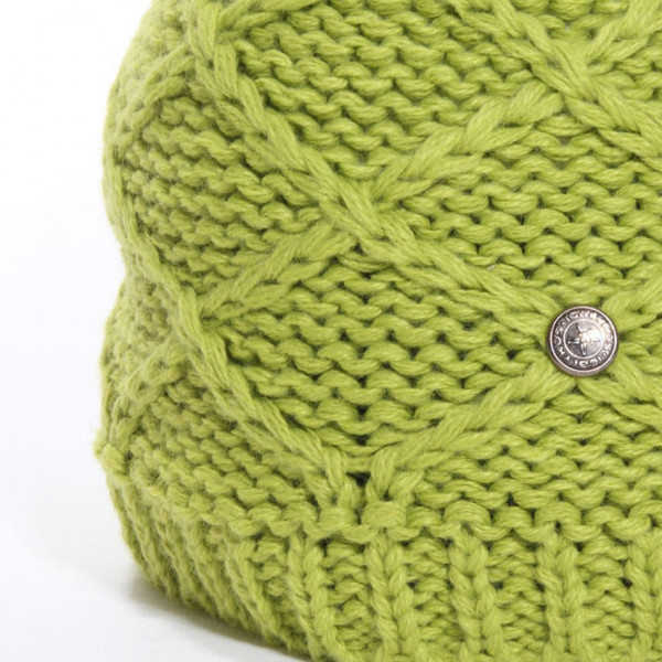 bonnet acrylique vert anis