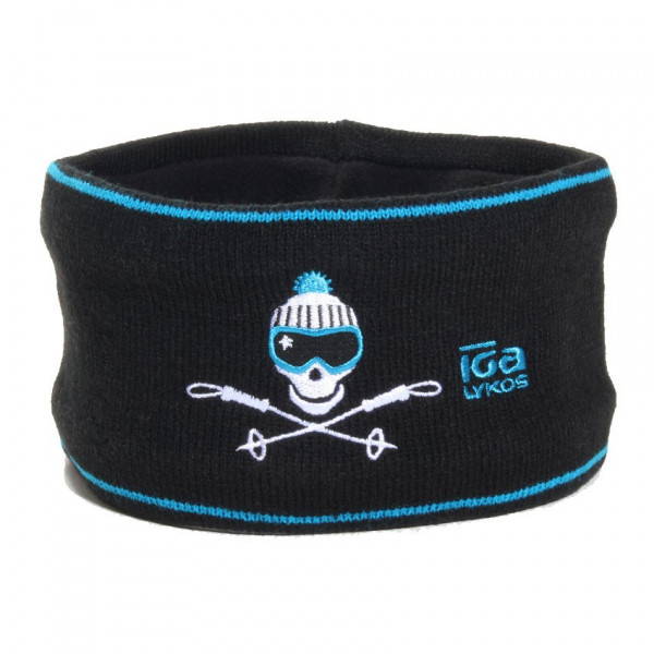 bandeau de ski noir et bleu