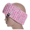 bandeau ski rose multicolore