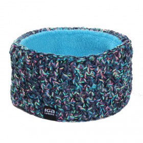 bandeau de ski bleu doublé polaire