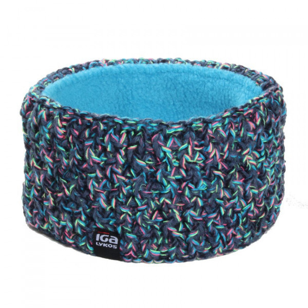 bandeau de ski bleu doublé polaire