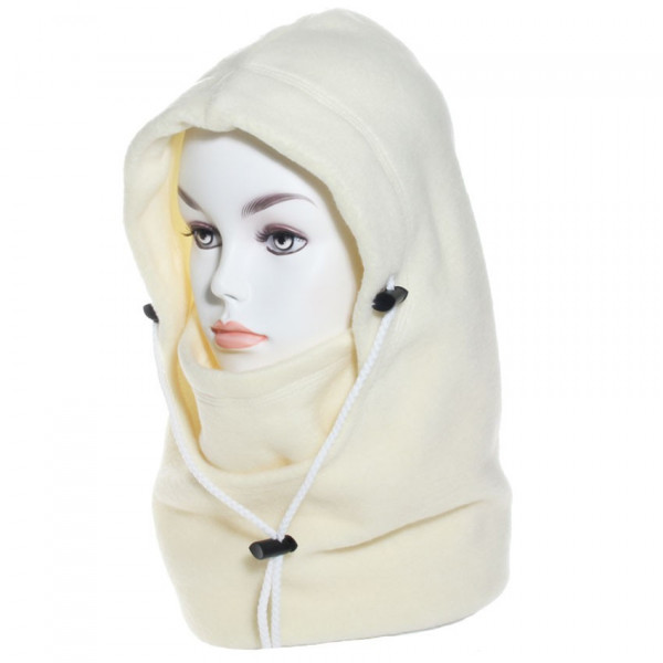 Cagoule femme polaire jaune paille - LA BELLE QUEBEC - cag360