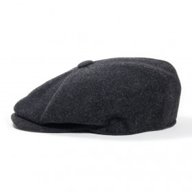 casquette laine et cachemire coloris gris