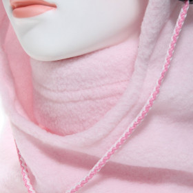 Cagoule polaire femme coloris rose