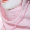 Cagoule polaire femme coloris rose