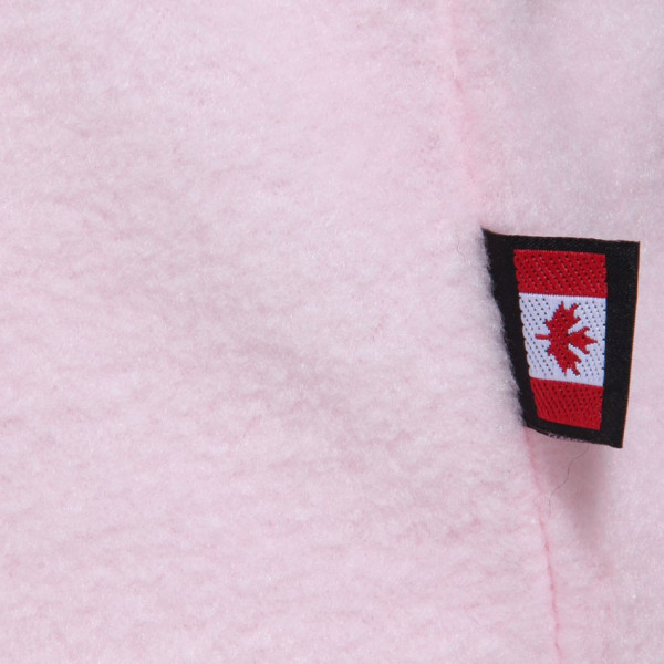 Cagoule polaire femme coloris rose made in Canada