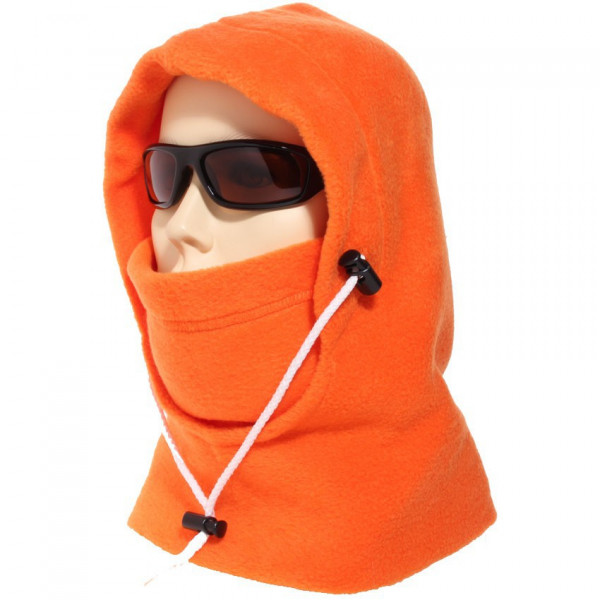 Cagoule Canadienne polaire orange - LA BELLE QUEBEC - cag360