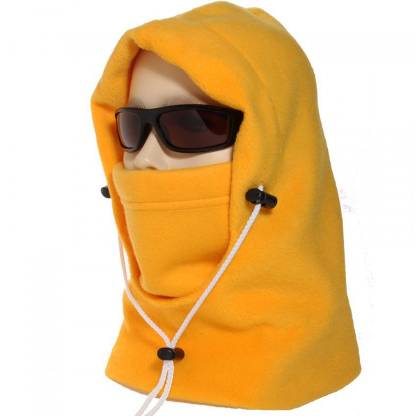 cagoule canadienne polaire jaune