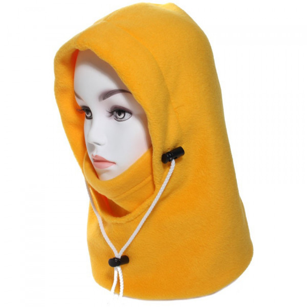 Cagoule polaire femme jaune - LA BELLE QUEBEC - cag360