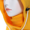 Cagoule polaire femme coloris jaune
