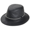 chapeau pluie lin noir