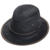chapeau pluie coton huilé noir